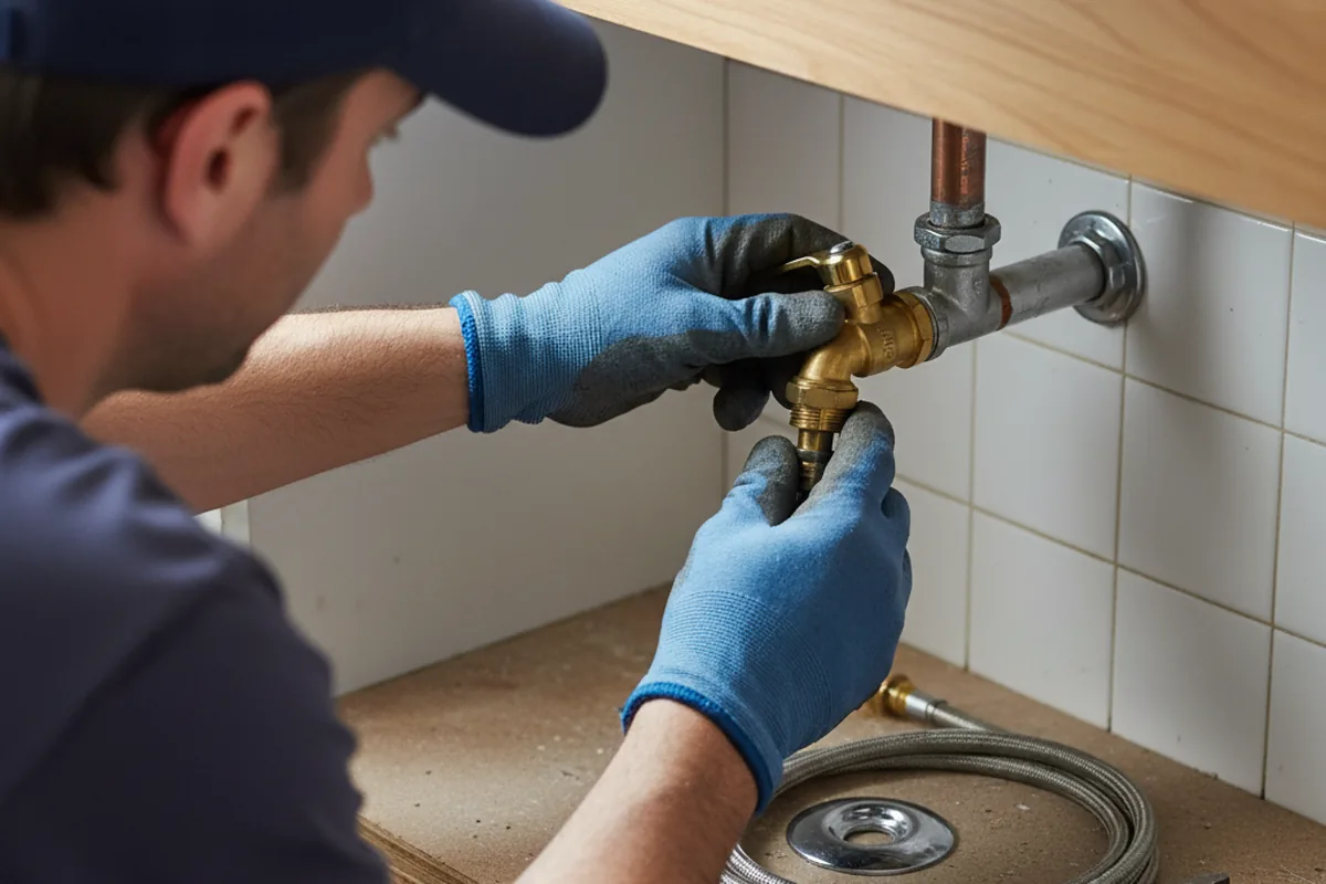 Shutoff valve and fitting work during Emergency Plumbing in Egg Harbor City